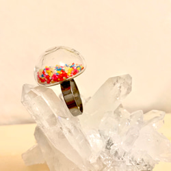 Candy glass ring the candy can shake糖果玻璃戒指 第2張的照片