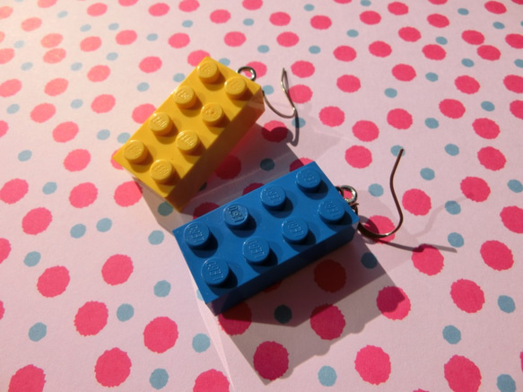 lego earring playful style 第2張的照片