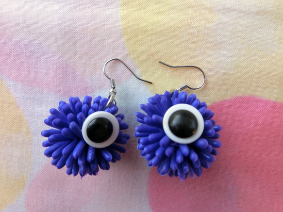 Monster Kawaii eye Earring 第4張的照片