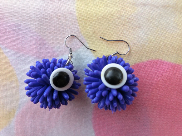 Monster Kawaii eye Earring 第5張的照片