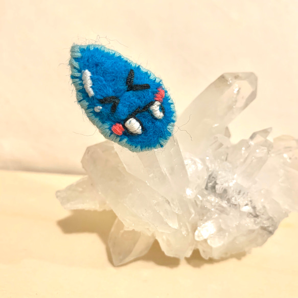 Water Drop Kawaii Felt Ring 第6張的照片