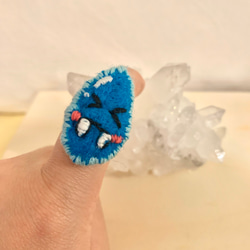 Water Drop Kawaii Felt Ring 第9張的照片