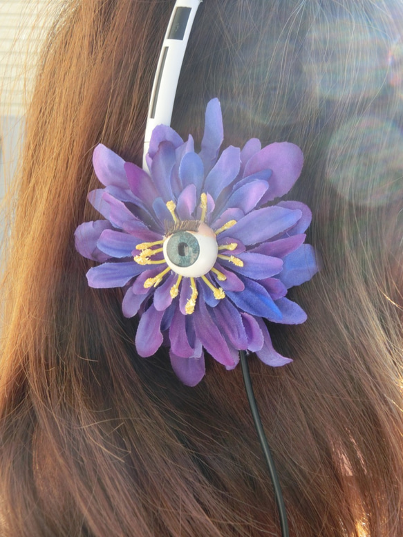 Elegant Classic Purple Flower Faiytales Music DJ Headphone 第5張的照片