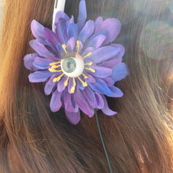 Elegant Classic Purple Flower Faiytales Music DJ Headphone 第6張的照片