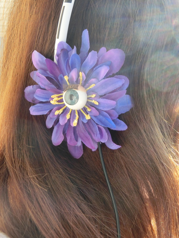 Elegant Classic Purple Flower Faiytales Music DJ Headphone 第6張的照片