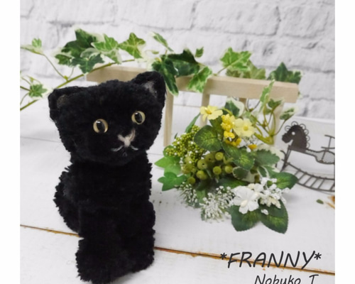 毛糸の猫】真っ黒なネコ（ブラッキー） あみぐるみ Nobuko Tada 通販