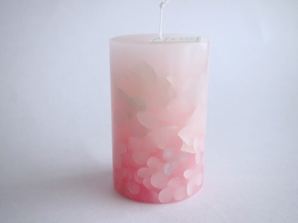 桜色のアロマボタニカルcandle 4枚目の画像