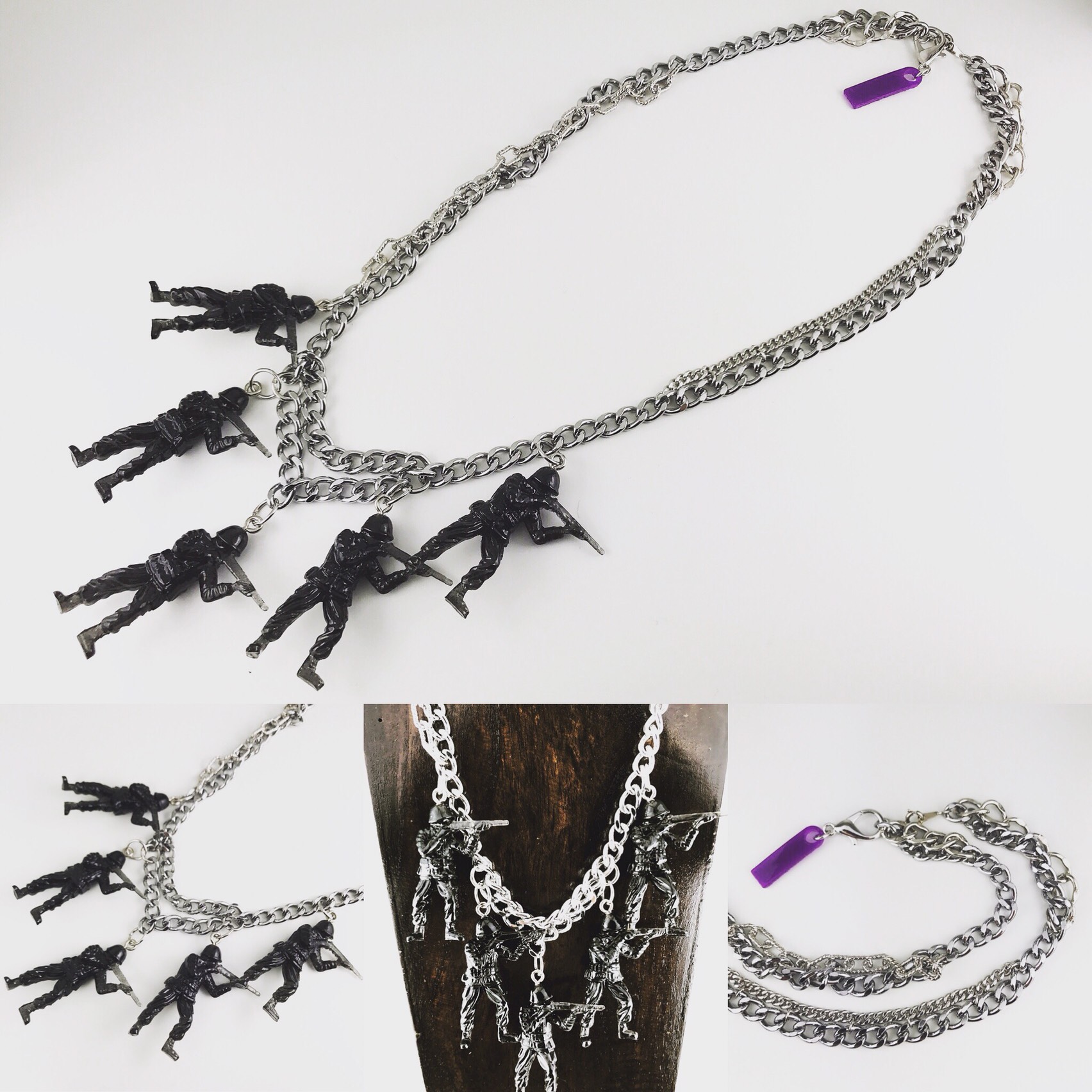【SALE】兵隊 ネックレス ブラック