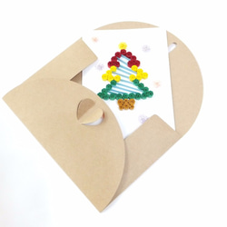 手作りのロール紙カード❤楽しいクリスマスツリー 4枚目の画像
