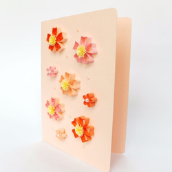 手作りロール紙カード❤️ロマンチック桜/サンキューカード/ユニバーサルカード 3枚目の画像