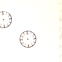 インクのいらない時計スタンプ（小） 2.4センチ 手帳のタスクスケージュールや知育学習に◎ 4枚目の画像