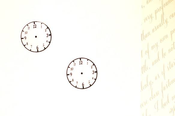 インクのいらない時計スタンプ（小） 2.4センチ 手帳のタスクスケージュールや知育学習に◎ 4枚目の画像