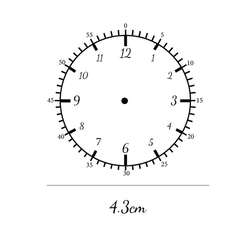インクのいらない時計スタンプ (大）4.3センチ 時計のお勉強などに最適 知育学習 3枚目の画像