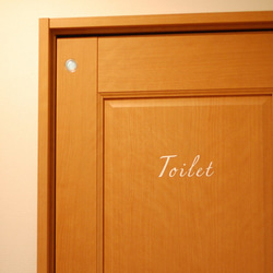スタイリッシュなトイレステッカー toilet sticker トイレサイン  トイレマーク トイレシール 2枚目の画像