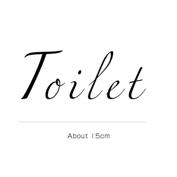 スタイリッシュなトイレステッカー toilet sticker トイレサイン  トイレマーク トイレシール 4枚目の画像