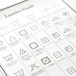 【項目別】洗濯マーク ポスター 洗濯表示 A3サイズ インテリア　 3枚目の画像