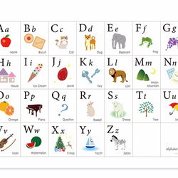 親子で笑顔になる「アルファベット表」英語 ABC Chart A2 4枚目の画像