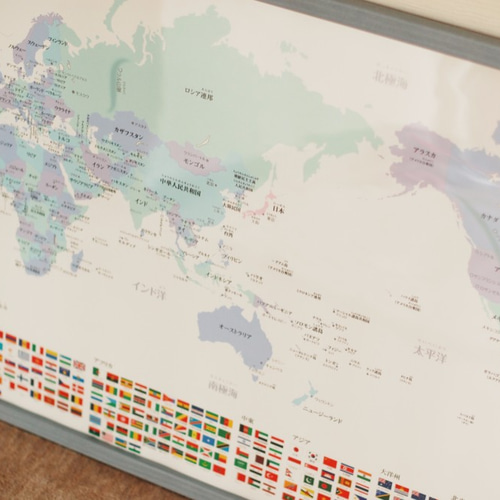 大人も子供も学べる「世界地図」ポスターB2 雑貨・その他 SONORITE