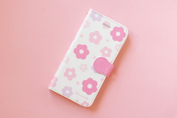 少女粉色花朵iPhone / Android手機殼[定做]筆記本電腦iPhone手機殼智能手機殼 第2張的照片