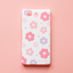 少女粉紅iPhone / Android套裝【訂購產品】【名稱可能】花iPhone 智慧型手機案例 第1張的照片