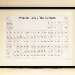 美しい元素周期表 ポスター 数字 モノクロ インテリア A2サイズ 5枚目の画像