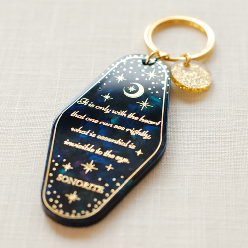 再入荷！「夜空の星」♪キラキラ キーホルダー キーチャーム 月 ムーン