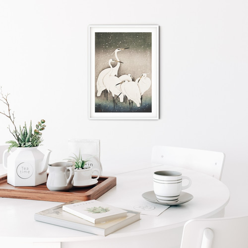 古邨小原古邨：葦の白鷺（販売済み） – Egenolf Gallery
