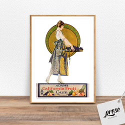 カリフォルニアフルーツ、アダムス・ガムの広告ポスター 1枚目の画像