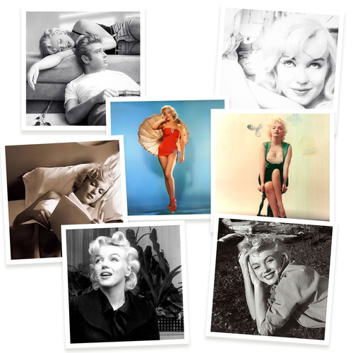 マリリン・モンロー、スナップ写真風14枚セット 写真