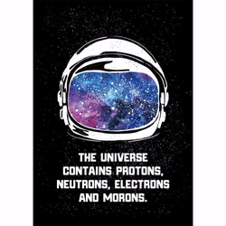 宇宙は4つの原子でできいている、英文格言 1枚目の画像