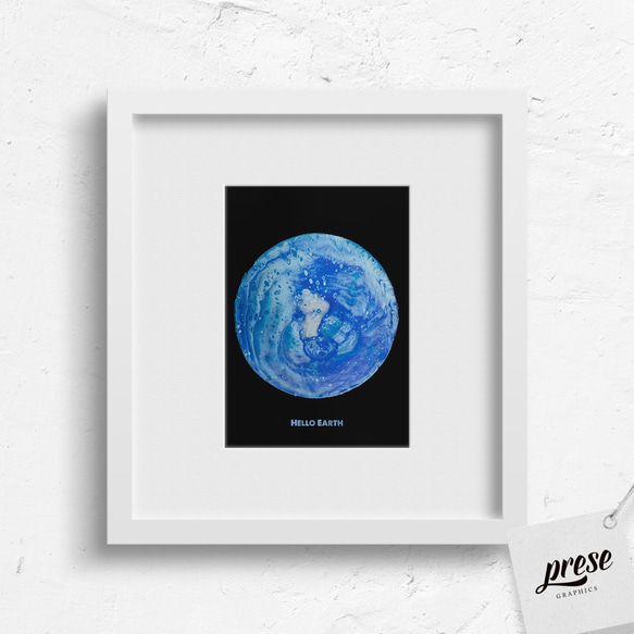 ハローアース、地球のようなガラスオブジェポスター 3枚目の画像