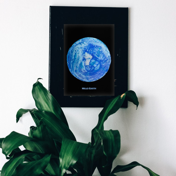 ハローアース、地球のようなガラスオブジェポスター 4枚目の画像