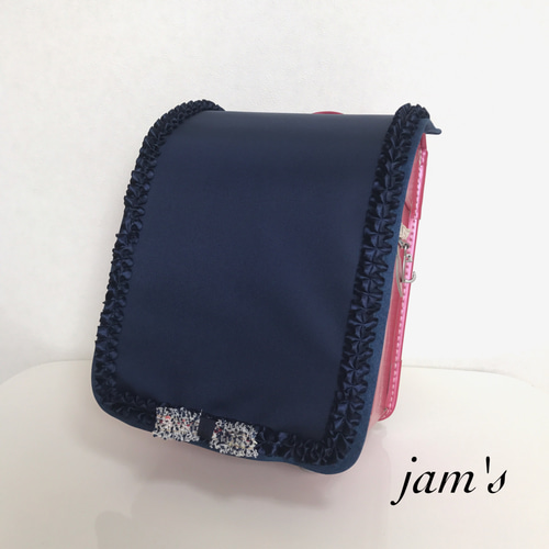 シンプルリボン　ランドセルカバー　見本　ハンドメイドオーダー シンプルリボン ランドセルカバー 見本 ハンドメイドオーダー