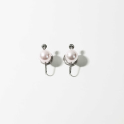 Swarovski Crystal Pearl Stainless Steel Earrings 2枚目の画像