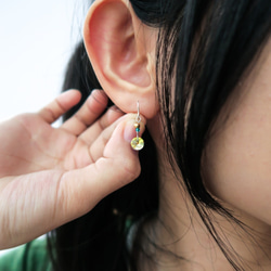 串珠系列 | 夏之綠 925銀耳環 第4張的照片