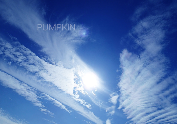 雲ーⅠ　　PH-A4-026   A4    写真　青空　雲 1枚目の画像