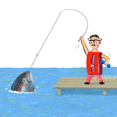 絵画　バディマ　釣人 楽天市場】クリスティシン アートプリント MORNING SESSION 28.0×35.5