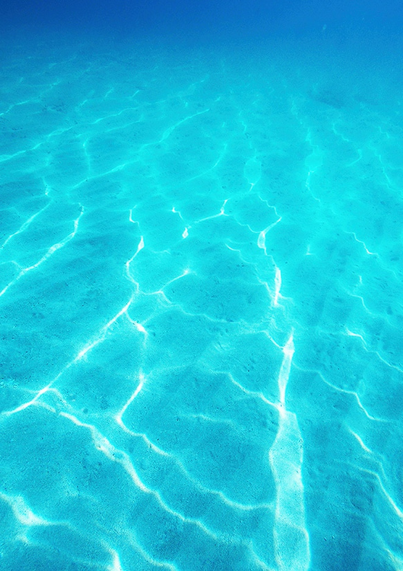渚- 6 PH-A4-0169 写真 奄美大島 水中 浅瀬 南国 オーシャン 砂紋
