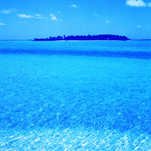 モルディブの渚-08 PH-A4-0173 モルディブ 水中 碧い海 海 オーシャン