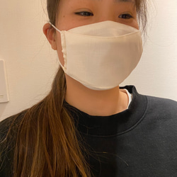 不織布マスク推奨対応インナーマスク　口元ゆったりマスク　日本製シルクサテン16匁使用 7枚目の画像