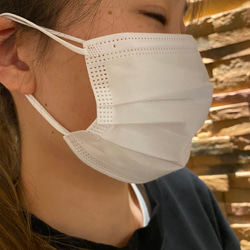 不織布マスク推奨対応インナーマスク　口元ゆったりマスク　日本製シルクサテン16匁使用 9枚目の画像
