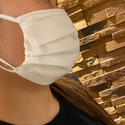 不織布マスク推奨対応インナーマスク　口元ゆったりマスク　正絹使用 4枚目の画像