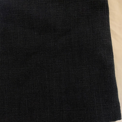 リネン100%  ショートパンツ　黒 8枚目の画像