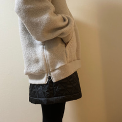 〈再販〉《送料無料》キルティング　スカートの様なショートパンツ 3枚目の画像