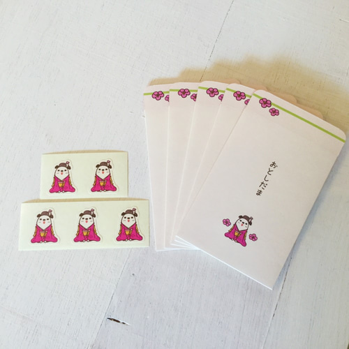 non3 ポチ袋（お年玉 着物）2袋セット ご祝儀袋・袱紗（ふくさ） non3