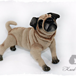 ☆送料無料☆あみぐるみパグ あみぐるみ kisaplus 通販 3539478