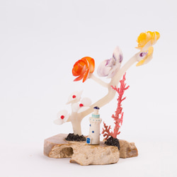 [オリジナル] HSOC貝殻装飾手作り海 - ホワイト/シェル灯台ダンス 3枚目の画像