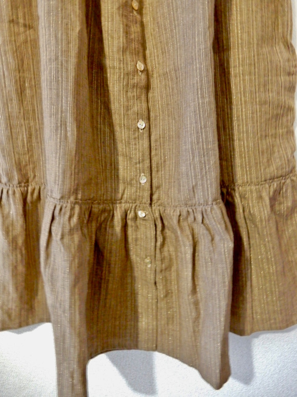 ラメリネンティアードスカート 4枚目の画像