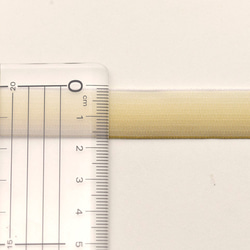 送料無料☆ 1巻25m フランスワイヤーリボン 幅15mm カーキ R011_20416_1540 2枚目の画像