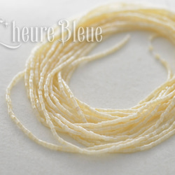 Rocaille Tube Creme 1.1mm 約1000個 B217_32211552_1/1 1枚目の画像